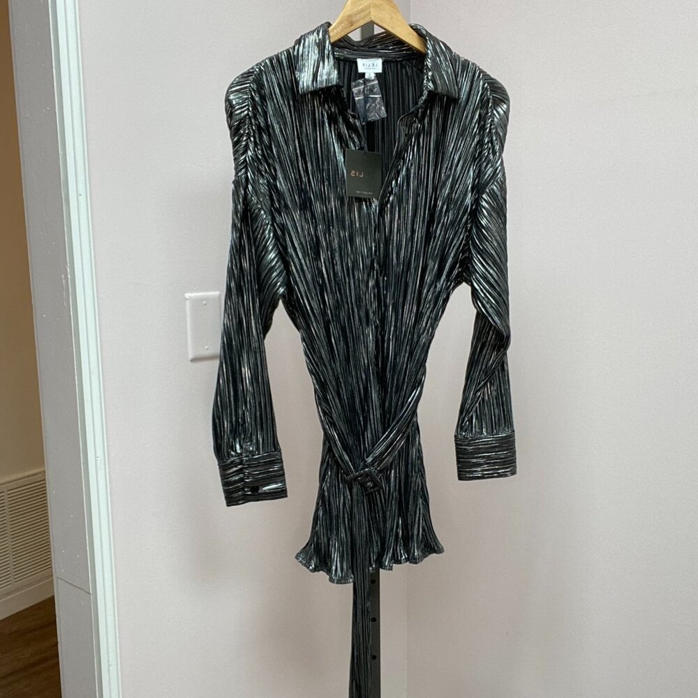 Black and Silver Lelis Dress